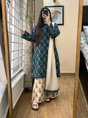 Summer 3PC Lawn Digital Print Dress - KP1152