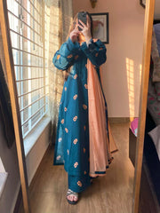 Summer 3PC Lawn Digital Print Dress - KP1150