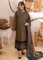 Bin ilyas - Winter 3PC Dhanak Embroidered Suit - kp682