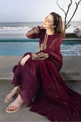 AZURE - Summer 3PC Lawn Embroidered Suit- KP1114