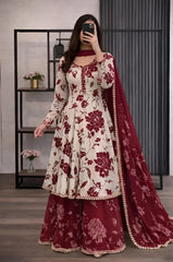 Zainabzara - 3 piece Lawn frock style Printed suit -KP1227