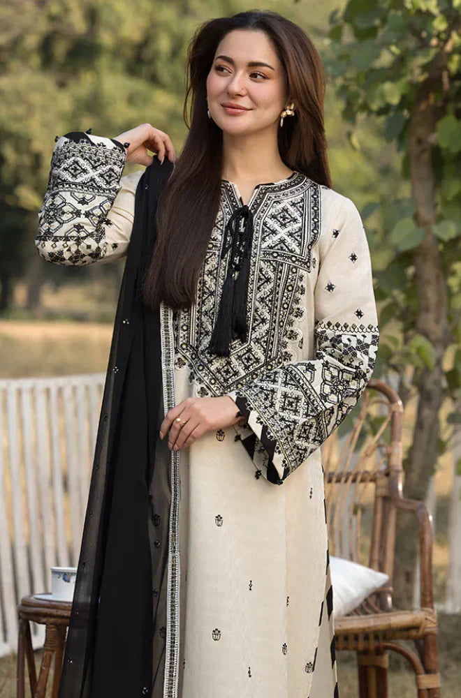 Allys - 3PC Lawn Embroidered Suit - kp1081