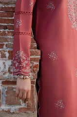 Izel - Winter 3PC Dhanak Embroidered Suit - KP33133