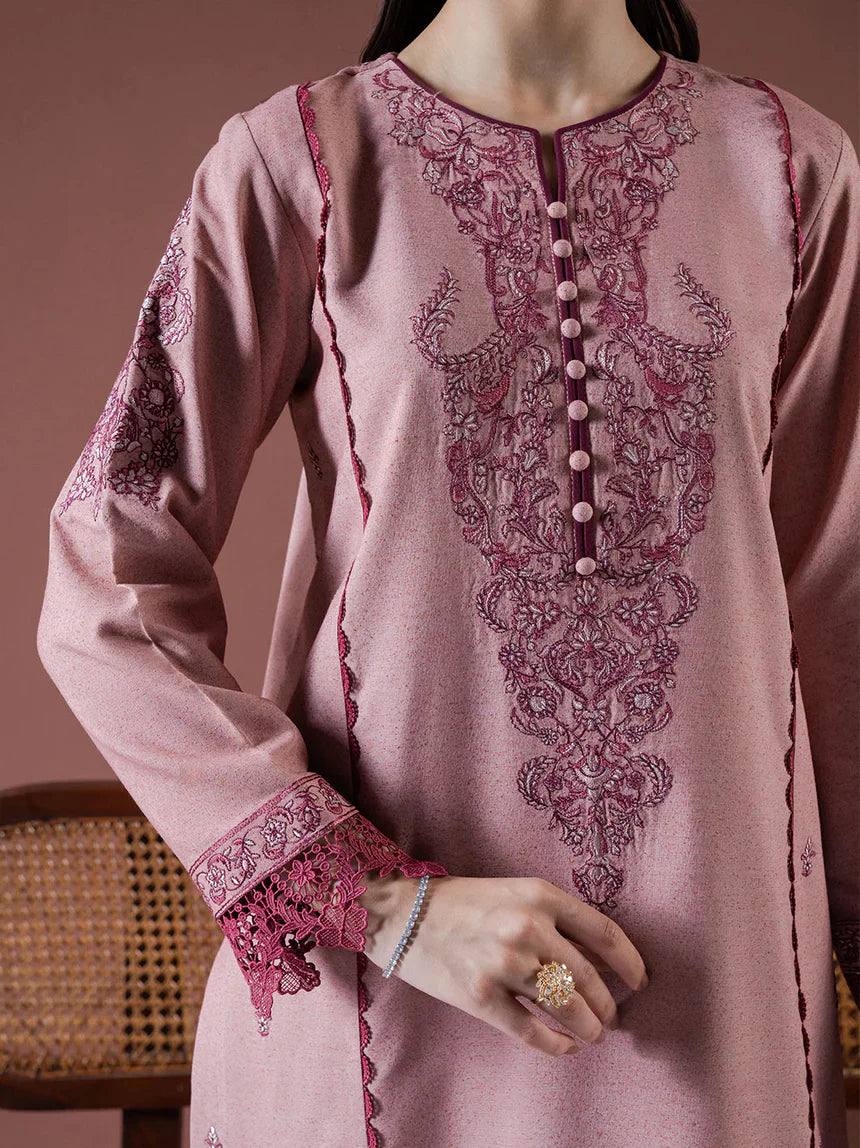 Asim Jofa - Winter 3PC Dhanak Embroidered Suit - kp3384