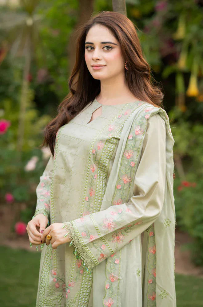 KP1062 - Bareeze 3PC Lawn Embroidered Suit
