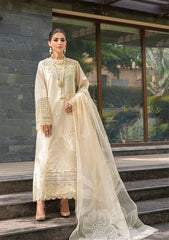 Qalamkar- 3PC ChickenKari Lawn Embroidered Suit - kp1091