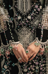 BIN ILYAS - Summer 3PC Lawn Chikankri Embroidered Suit - KP1128