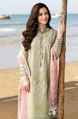 Qalamkar - Summer 3PC Lawn Chicken Kari Embroidered Suit - kp1107