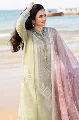 Qalamkar - Summer 3PC Lawn Chicken Kari Embroidered Suit - kp1107