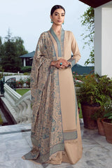 kp532-Embroidered Dhanak Suit with Heavy Embroidered Dhanak Shawll