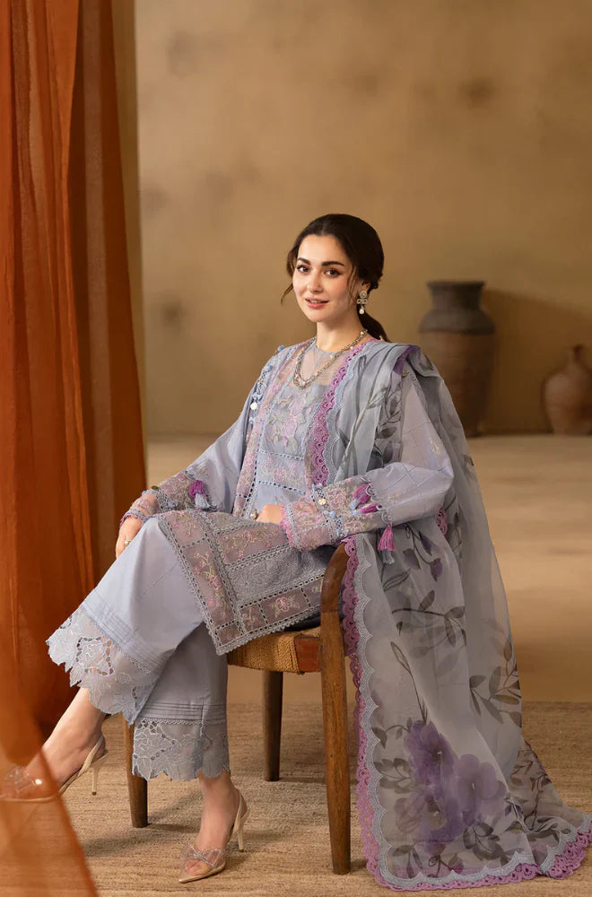 KP1063 - Saira Rizwan 3PC Lawn Chickenkari Embroidered Suit