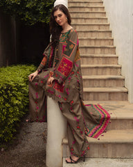 Charizma - Summer 3PC Lawn Digital Print Dress - KP1141