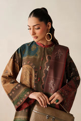 Baroque - Winter 3PC Karandi Digital Print Dress - KP33412
