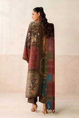 Baroque - Winter 3PC Karandi Digital Print Dress - KP33412