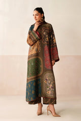 Baroque - Winter 3PC Karandi Digital Print Dress - KP33412
