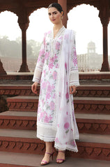 KP245-Bareeze -Embroided 3pc lawn dress with embroidered chiffon dupatta