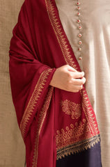 KP545-WINTER 3PC Khaddar suit with Embroidered Shawll