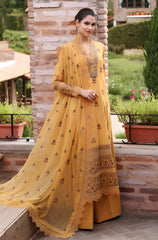 KP222-BAREEZE-EMBROIDERED 3PC LAWN DRESS WITH EMBROIDERED CHIFFON DUPATTA