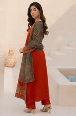 Mohagni - Winter 3PC Dhanak Embroidered Suit - kp3364