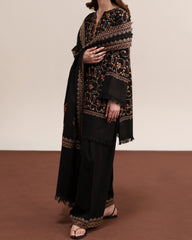 Ziva - Winter 3PC Dhanak Embroidered Suit - KP1305
