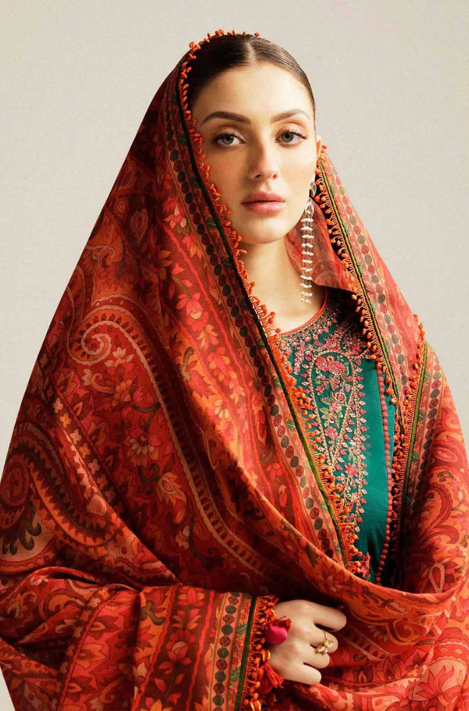 KP994 - Hussain Rehar 3 Piece Embroidered Lawn Suit