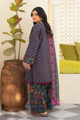 Summer 3PC Lawn Digital Print Dress - KP1191