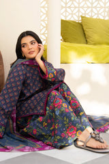 Summer 3PC Lawn Digital Print Dress - KP1191