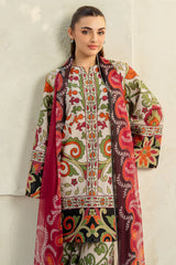 Summer 3PC Lawn Digital Print Dress - KP1158