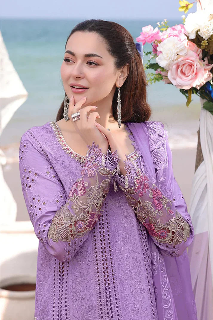 KP1063 - Saira Rizwan 3PC Lawn Chickenkari Embroidered Suit