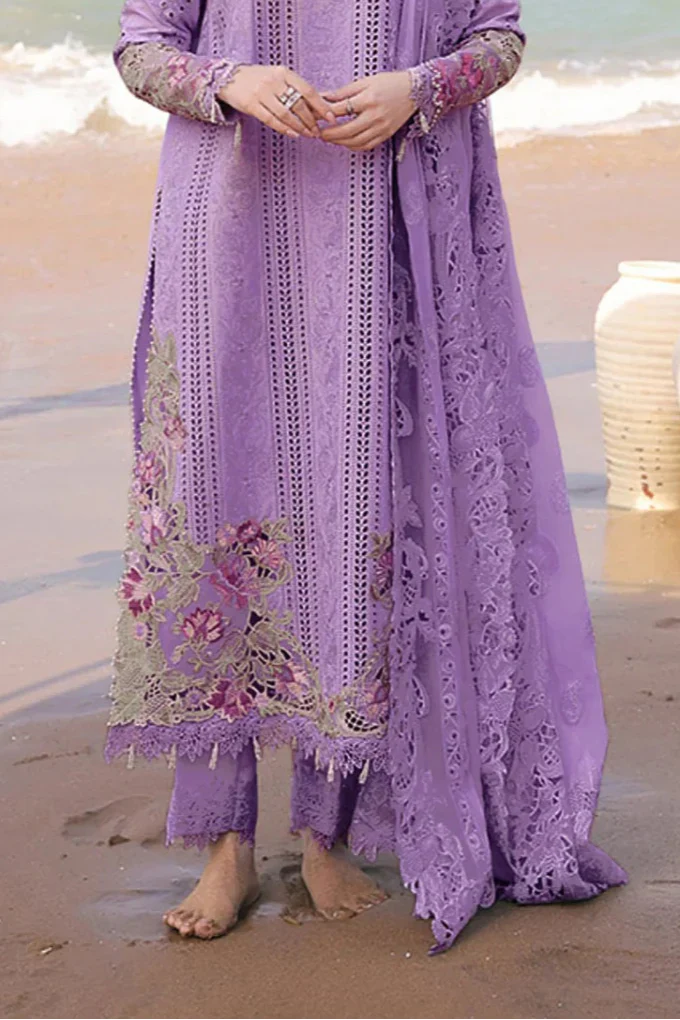 KP1063 - Saira Rizwan 3PC Lawn Chickenkari Embroidered Suit