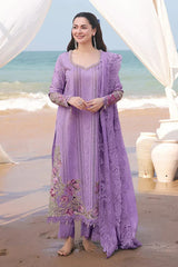 Qalamkar - 3PC Lawn Chikenkari Embroidered Shirt - KP1079