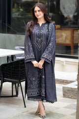 Libass - Winter 3PC Dhanak Embroidered Suit - kp3382