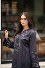 Libass - Winter 3PC Dhanak Embroidered Suit - kp3382