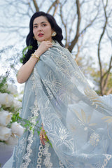 SUMMER 3PC Lawn ChickenKari Embroidered Suit-KP1200