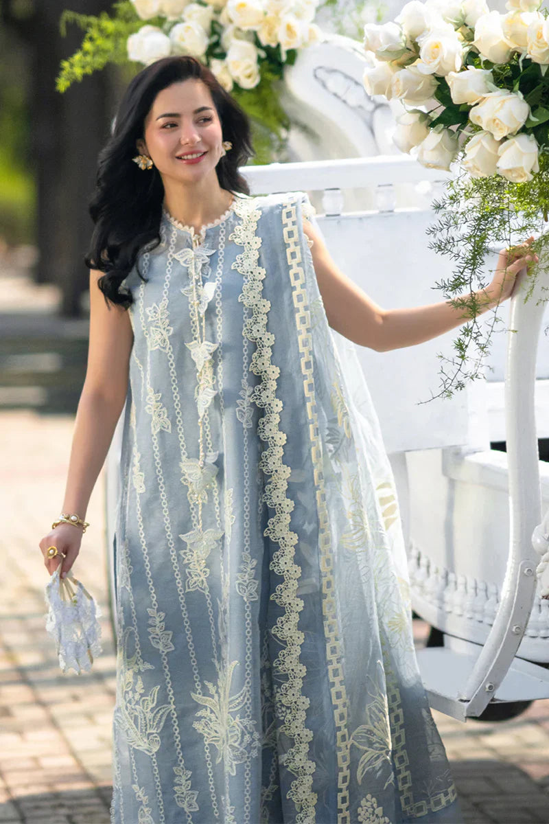 SUMMER 3PC Lawn ChickenKari Embroidered Suit-KP1200