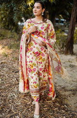 Sapphire - Winter 3PC Karandi Digital Print Dress - KP33430