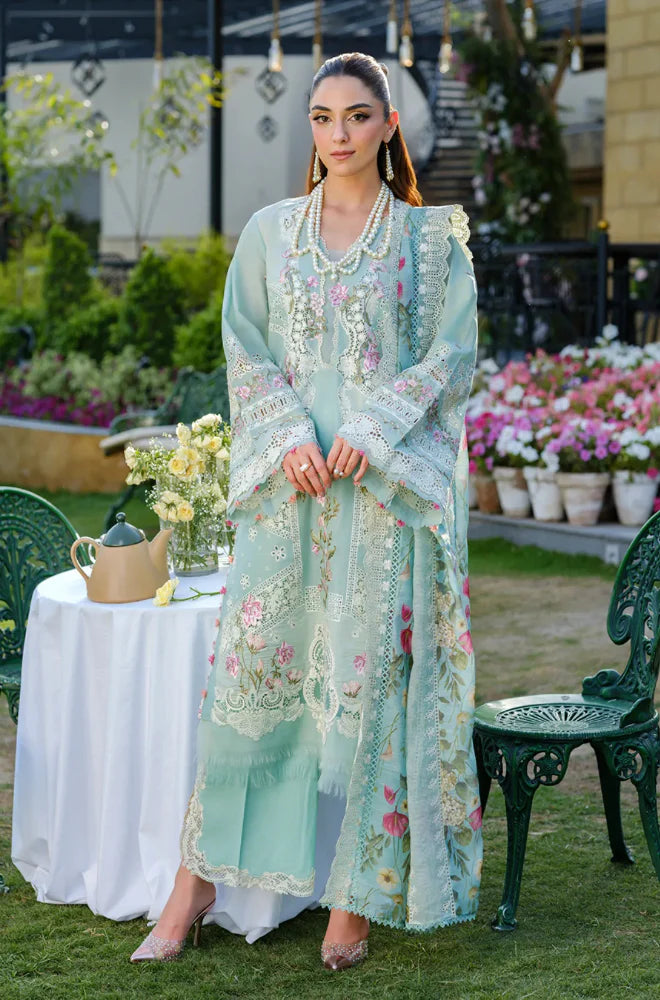Elaf - Summer 3PC Lawn Chikenkari Embroidered Shirt - KP1137