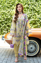 SUMMER 3PC Lawn ChickenKari Embroidered Suit-KP1160