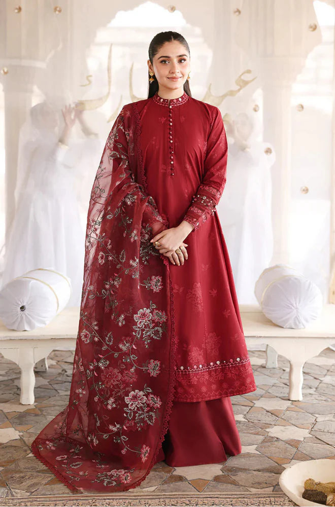 Dure Fishan - Summer 3PC Lawn Embroidered Suit - KP1176