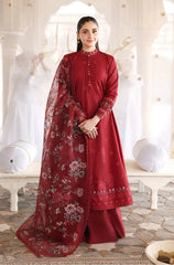 Dure Fishan - Summer 3PC Lawn Embroidered Suit - KP1176