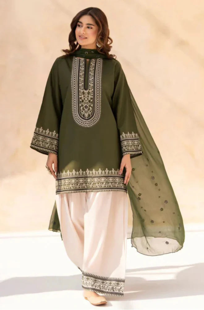 Sapphire - Summer 3PC Lawn Embroidered Suit - kp1183