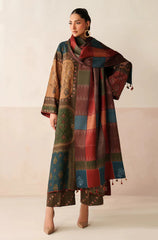Baroque - Winter 3PC Karandi Digital Print Dress - KP33412