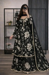 Zainabzara- 3 piece Lawn frock style Printed suit -KP1226