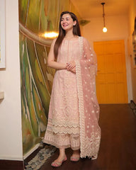KP979 - Faiza Saqlain - 3PC Embroidered Lawn Suit