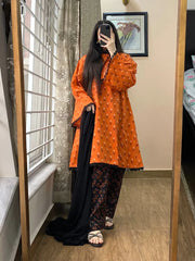 Khaadi - Summer 3PC Lawn Digital Print Dress - KP1147