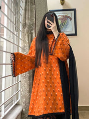 Khaadi - Summer 3PC Lawn Digital Print Dress - KP1147