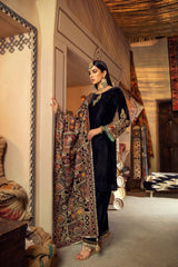 Khuda Baksh Embroidered Velvet 3piece suit - KP2017